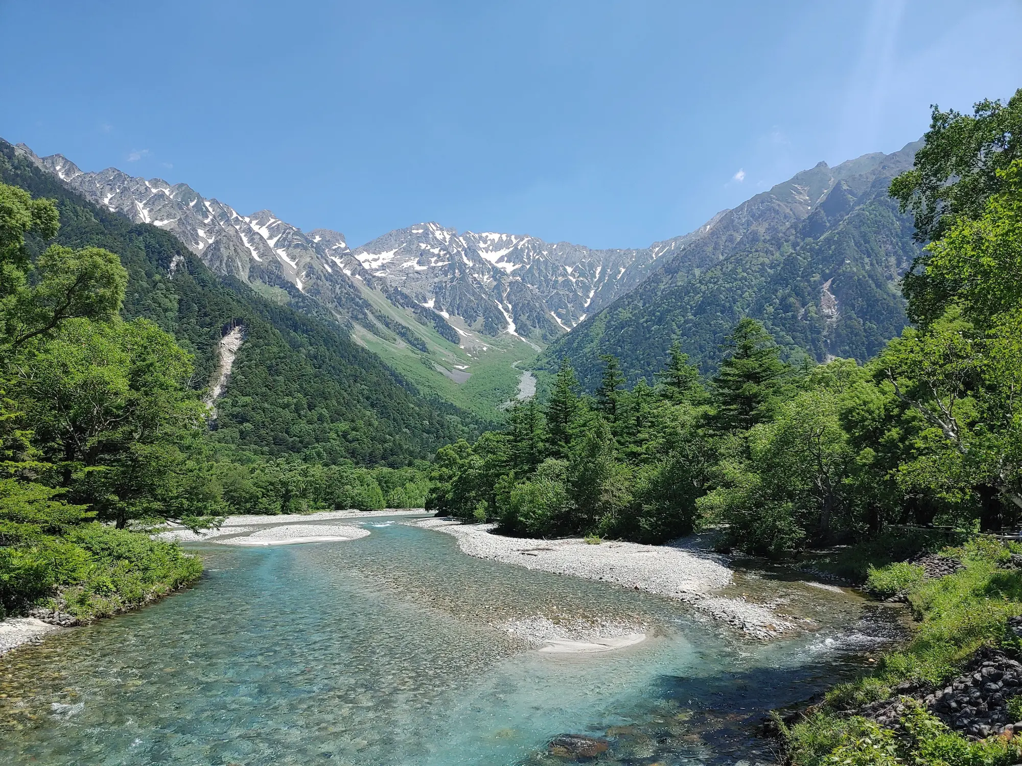 Kamikochi’s beautiful river and mountains