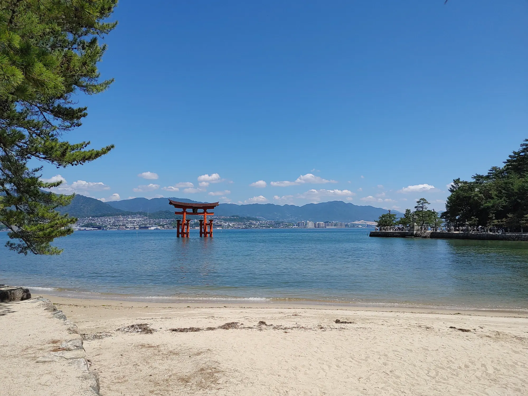 Miyajima’s torii in the water